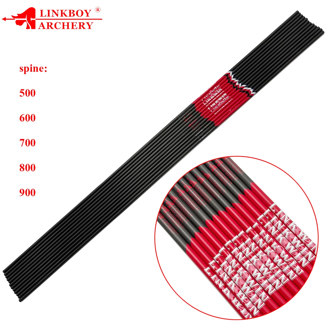 

Linkboy Archery ID4.2MM Carbon Arrows Shaft Straightness 0.001 Spine 500 600 700 800 900 Bow Hunting Shooting