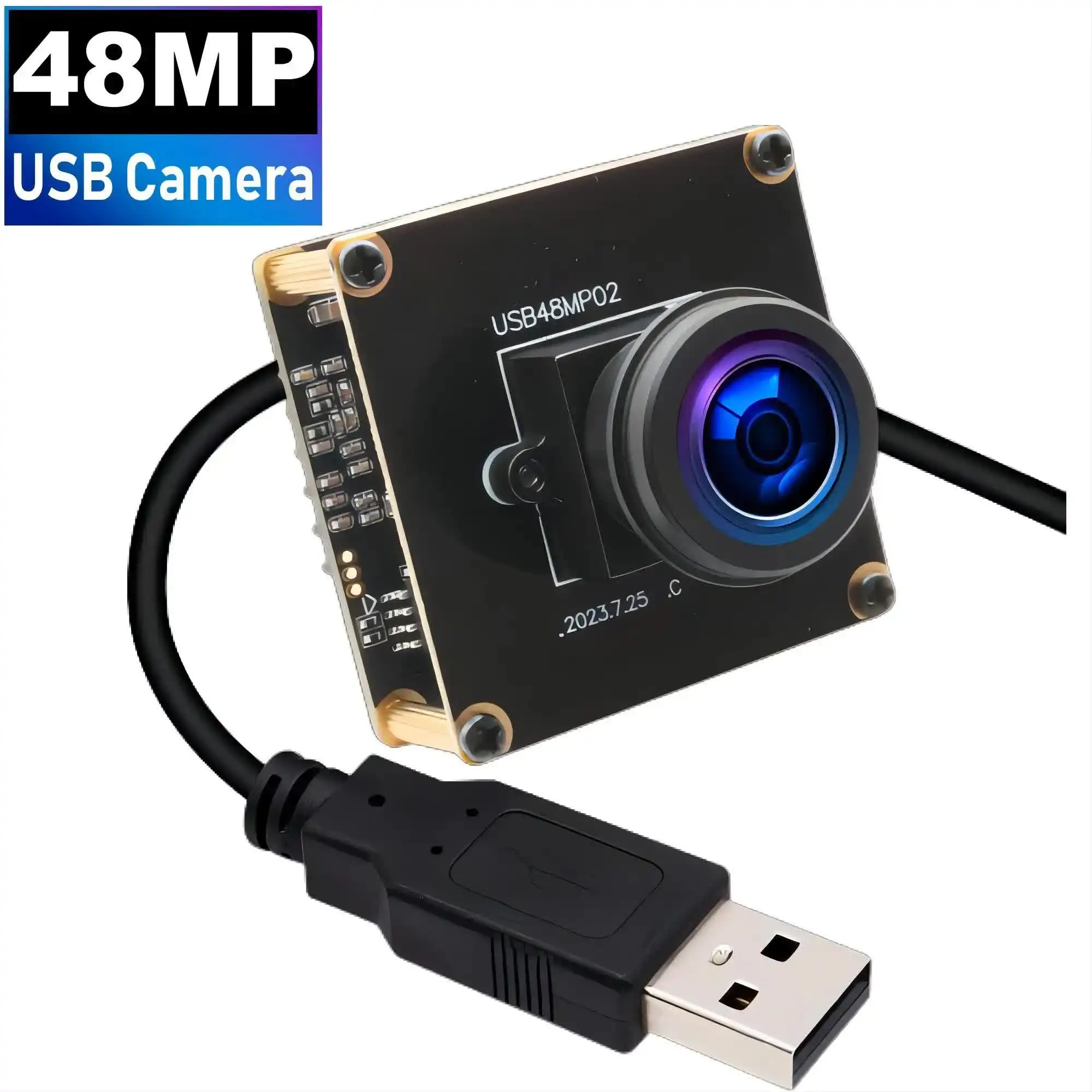 SVPRO Webcam 48MP IMX586 8K CMOS UVC Mini Wide Angle USB PC Computer Video Camera with 185 Degree Lens