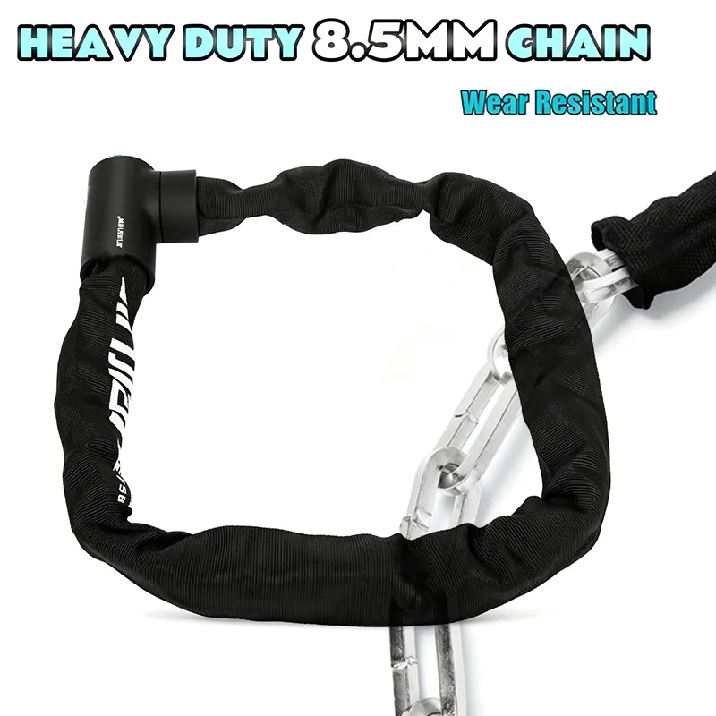 

1M Bicycle Chain Lock Anti Theft Zinc Alloy Durable Bold Lock for MTB Bike Motorcycle Scooter Safety Mountain Bike Locks