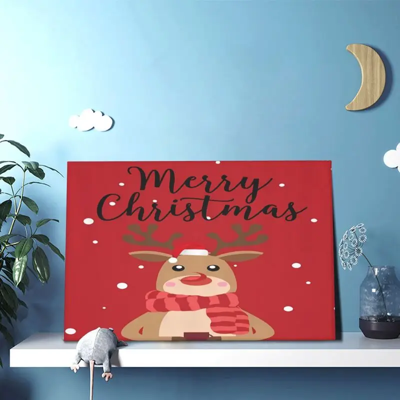 Pintura con patrón navideño para mejorar el hogar, póster de arte de pared HD Jet art, pintura en lienzo, perfecto para regalos de vacaciones, 1 pieza