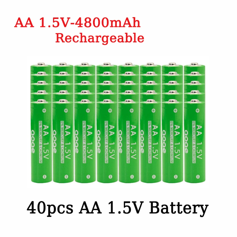 Battery 1.5V AA4800mAhCharger for Computer Clock Radio Video Game Digital Camera AA 1.5Vbattery