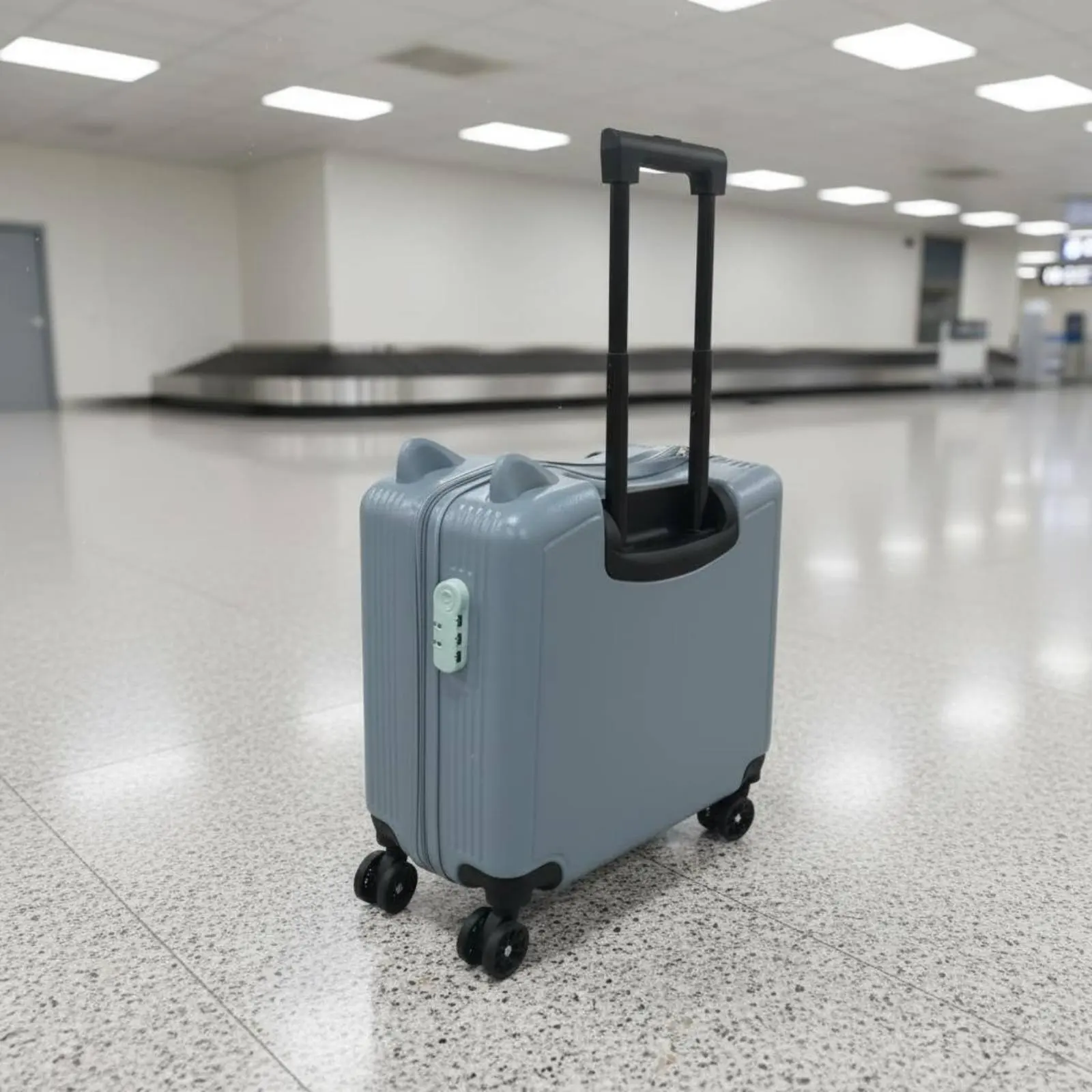 

Kitten Ear Rolling Suitcase 360° Quiet Wheels Pull-Along Kids Suitcase Children's Rotating Luggage Lightweight