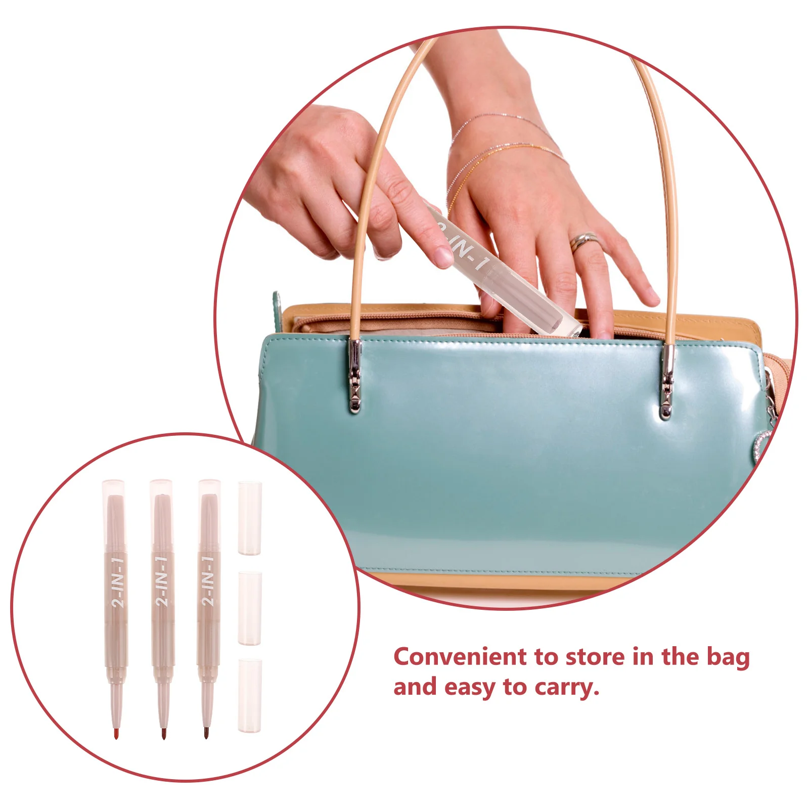 3-delige Lip Liner Pencil Set Matte Lipstick Dualended Langdurige Lip Stain Marker Make-up Lipliners Pen voor vrouwen