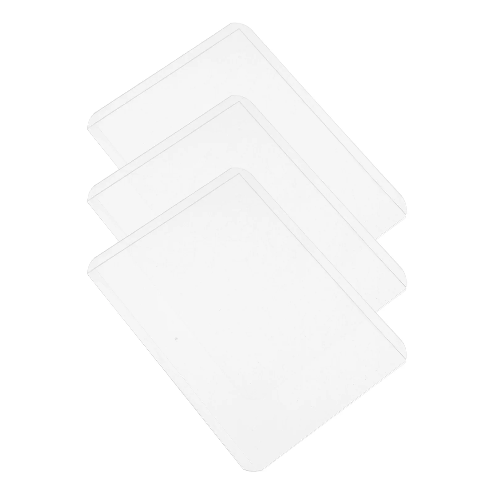 

3 шт., держатель для идентификационных карт, прозрачный пластик, высокая прозрачность, устойчивый к царапинам для студентов, кредитные карты EC, держатель для офисного бейджа, рукав