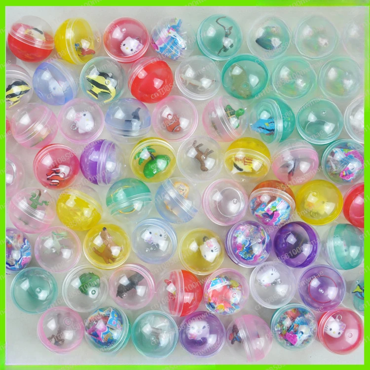 32 mm gemengd pop-eierspeelgoed, eierspeelgoed, eierspeelgoed plastic bal 50 stuks