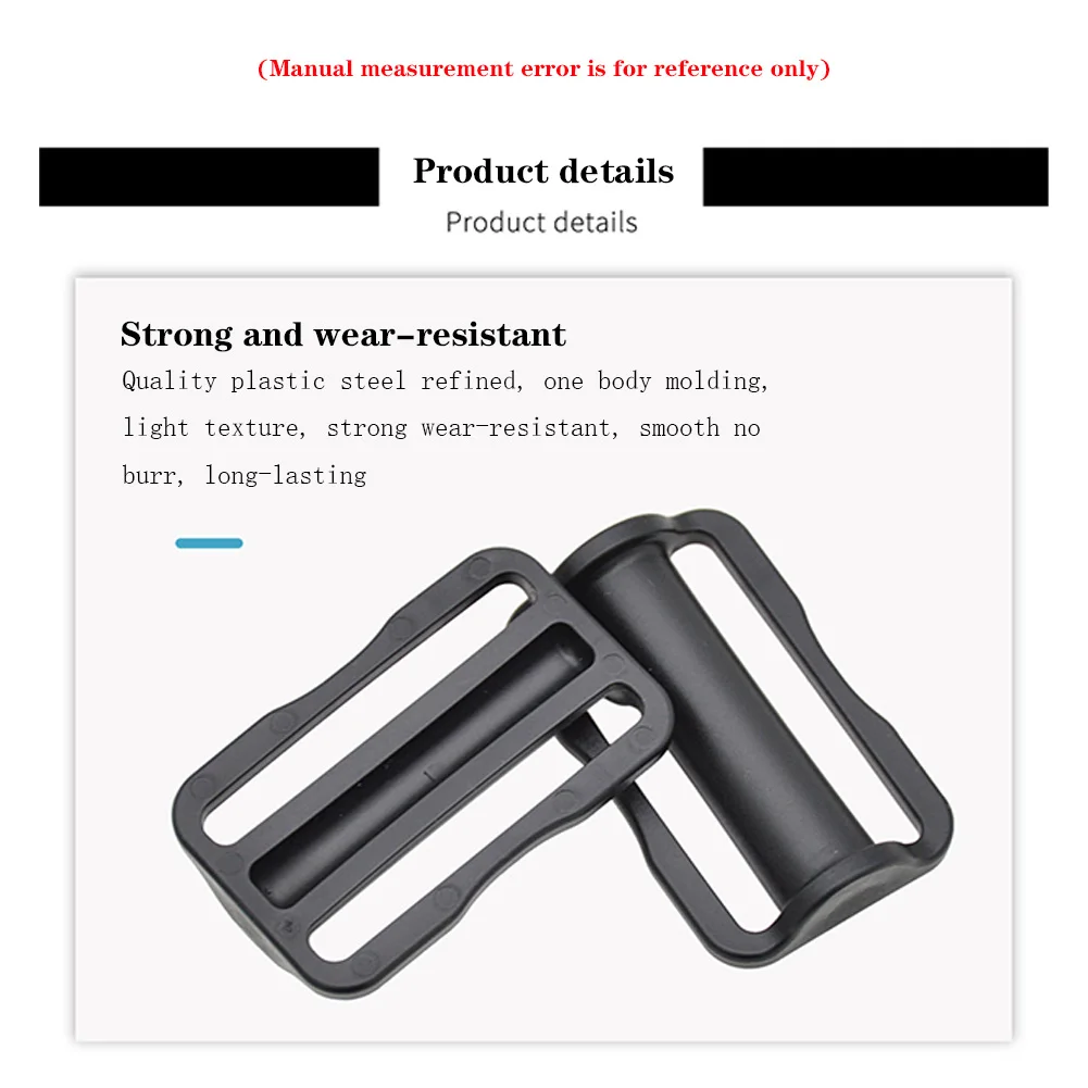 2PCS Tri Glide Slider Scuba Diving Weight Belt Double D-ring Keeper Retainer Weight Belt Keeper For Standard Webbing Strap