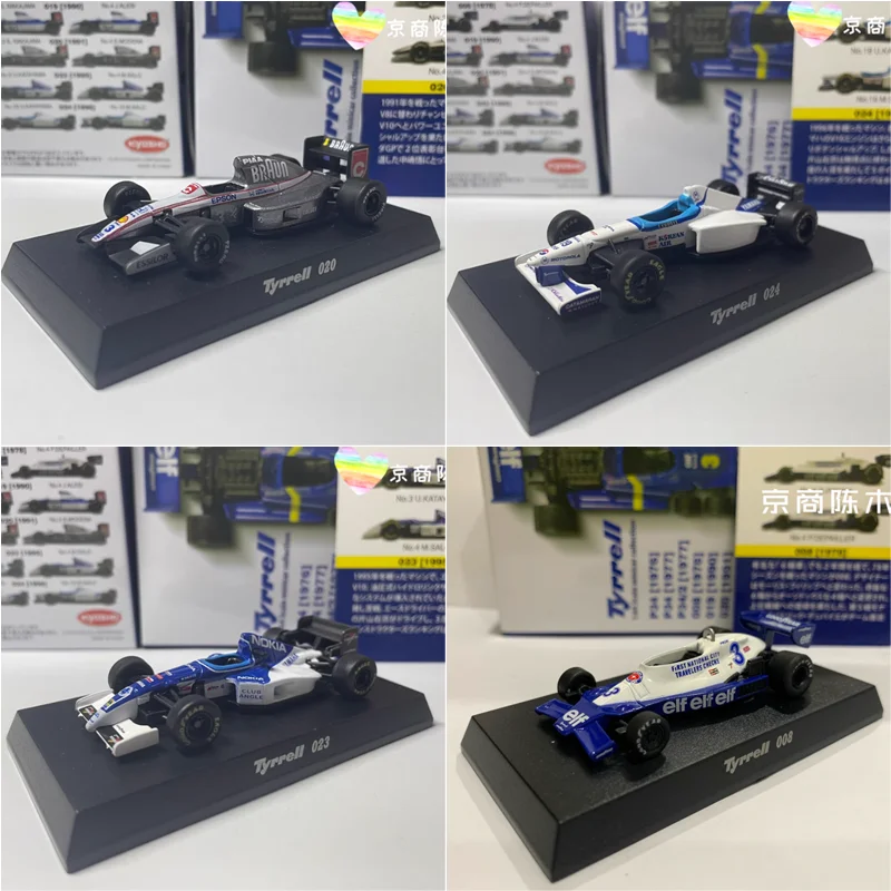 KYOSHO 1:64 Tyrrel F1 024&023&020&008 имитация сплава модель автомобиля подарки дисплей автомобиль коллекция игрушек украшения