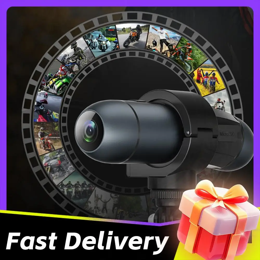 

Водонепроницаемая экшн-камера для мотоциклетного шлема, видеокамера для мотоцикла и активного отдыха на природе