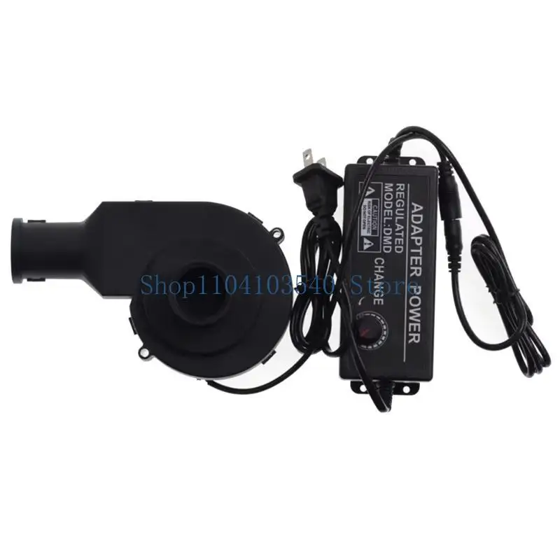 

02DC BBQ Fan 155x98x67mm Blower 12V Large Air Flow 100V 220V AC Powered Blower Fan Variable Speed Controller