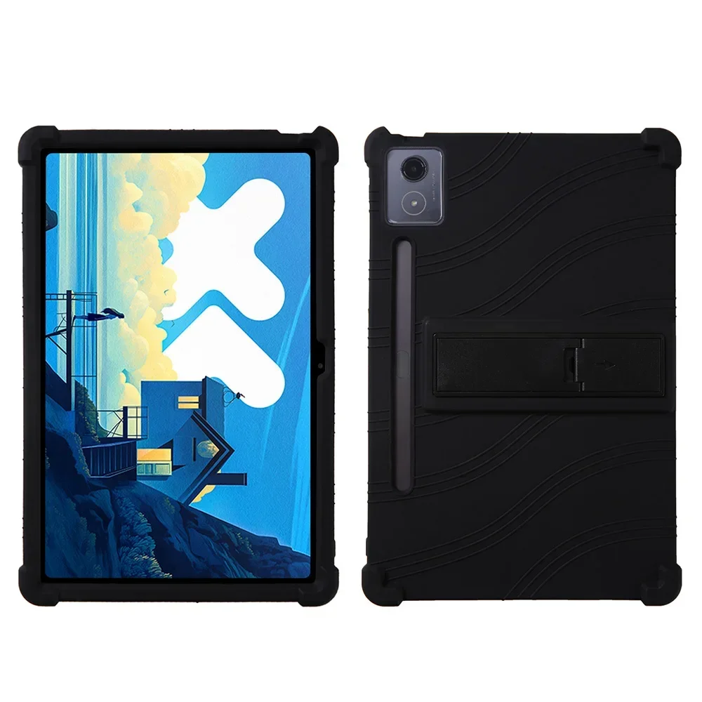 เคสสำหรับ Lenovo XiaoXin Pad Pro 12.7นิ้วแท็บเล็ต TB375FC TB373FU 2025เป็นมิตรกับเด็กปลอกซิลิโคนแบบยืดหยุ่นทนทานนิ่ม