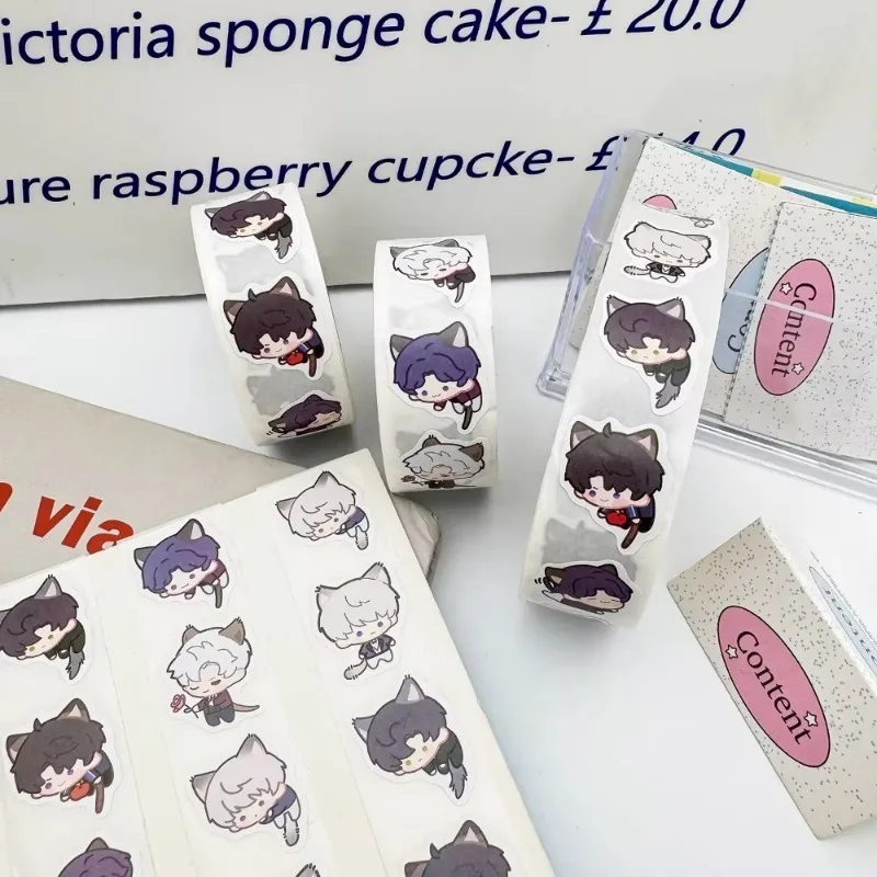 500 قطعة لعبة الحب والفضاء العميق مواء ملصقات المنزل لطيف Q نسخة القط سلسلة سيلس Xavier DIY بها بنفسك حساب الكمبيوتر ديكور ختم التسمية