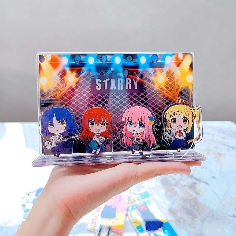 Bocchi The Rock Gotoh Hitori Gotoh Hitori Ijichi NijikaAa 애니메이션 주변기기 만화 귀여운 아크릴 탁상 스탠드 장식품 선물
