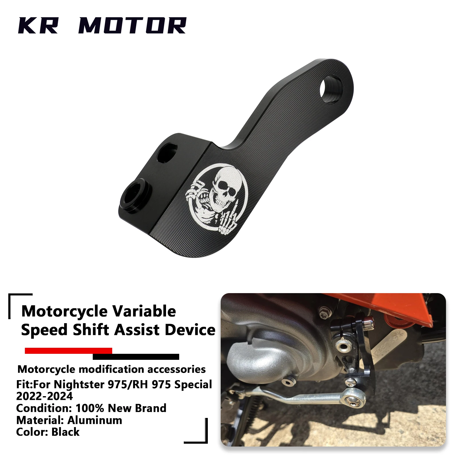 

Fits For Nightster 975 RH975 RH 975 Special 2022 2023 2024 Motorcycle Shift Assist Device Variable Speed Shift Assist Black