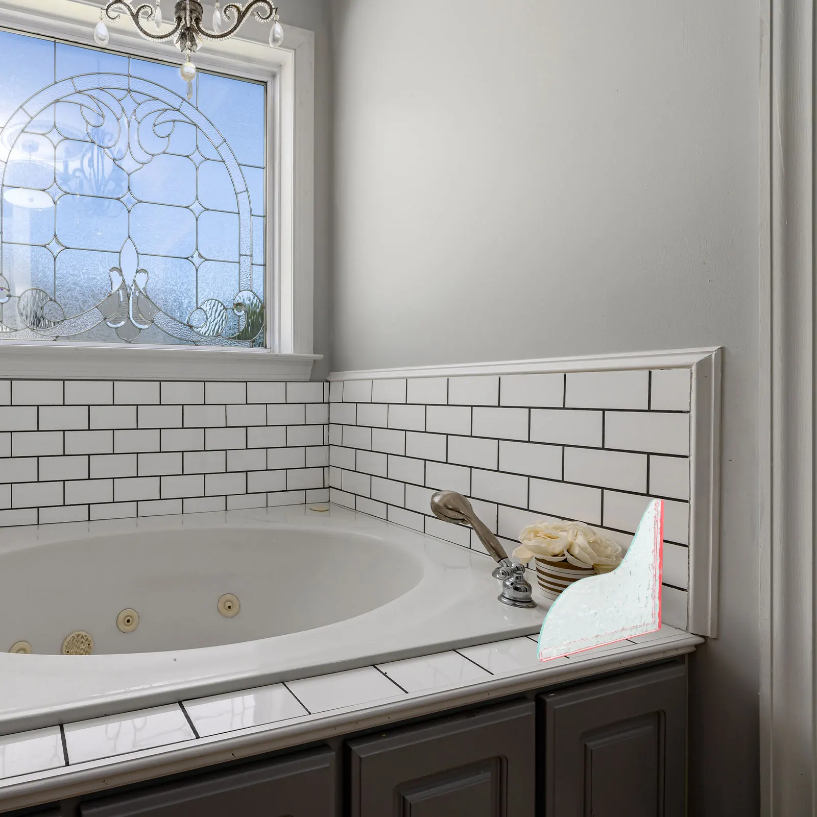 

Acrylic Waterproof Bathtub Washbasin Bathroom Splashing Guard Bathtub Edge Splashing Guard Pattern Edge Shower Corner Home Use