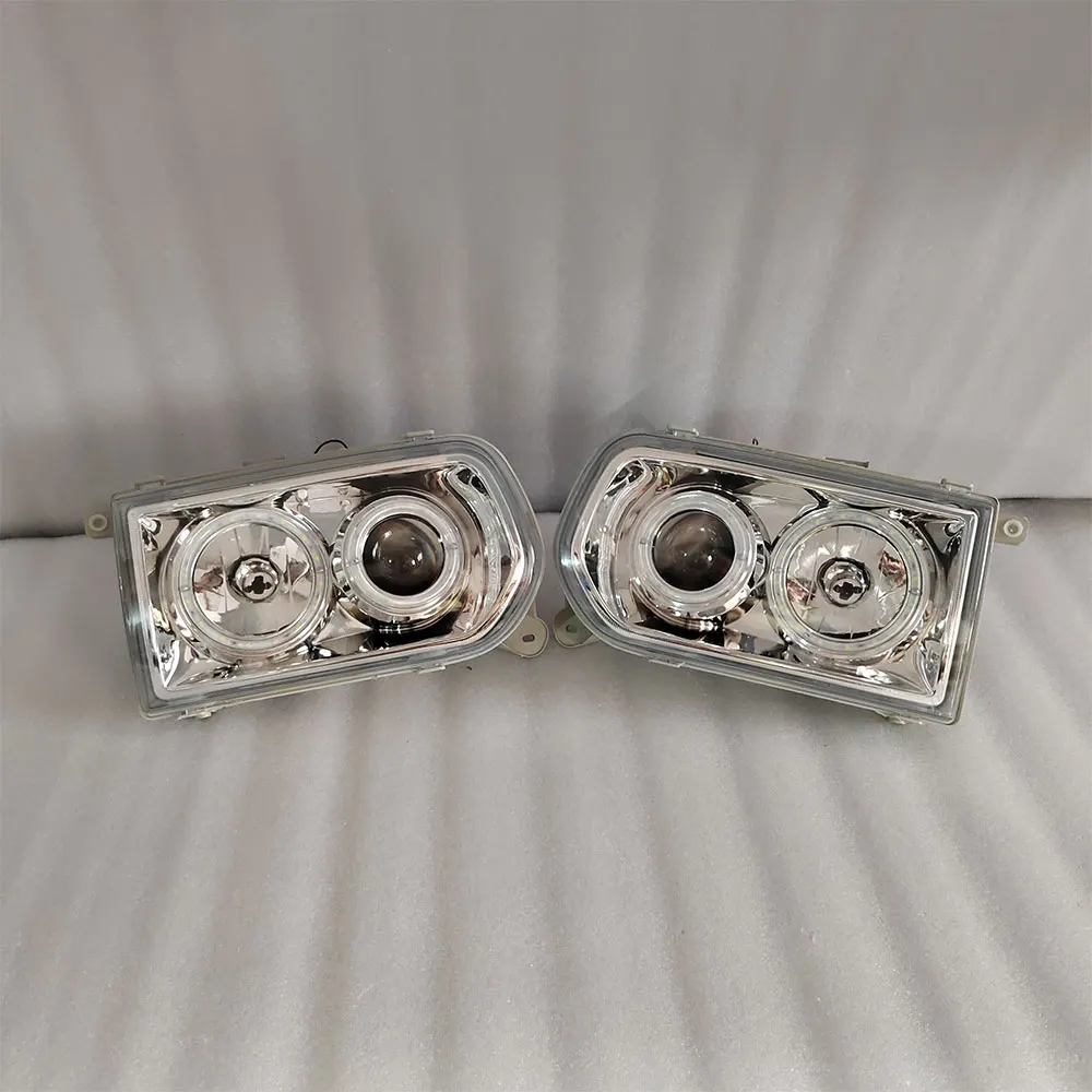 A Pair Car Led Headlights Corner Lights For Nissan Terrano R50 with Lens 1995 To 2002