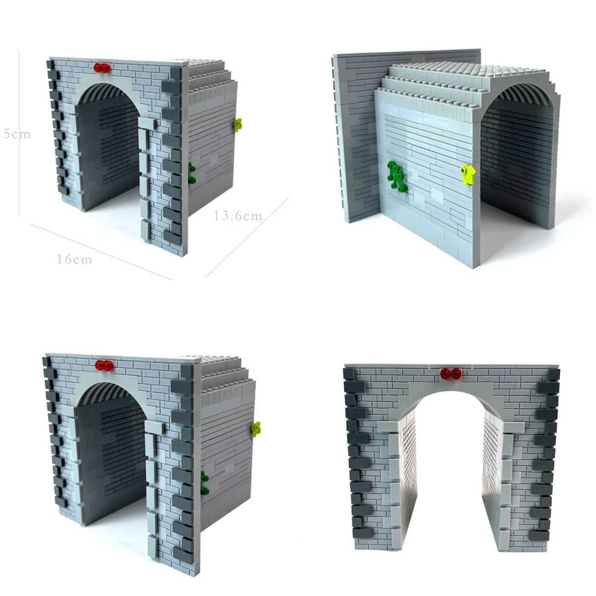 Trilha de trem caverna moc bloco de construção túnel cidade trem transporte tijolos ferroviários acessórios montagem diy brinquedos presente para crianças