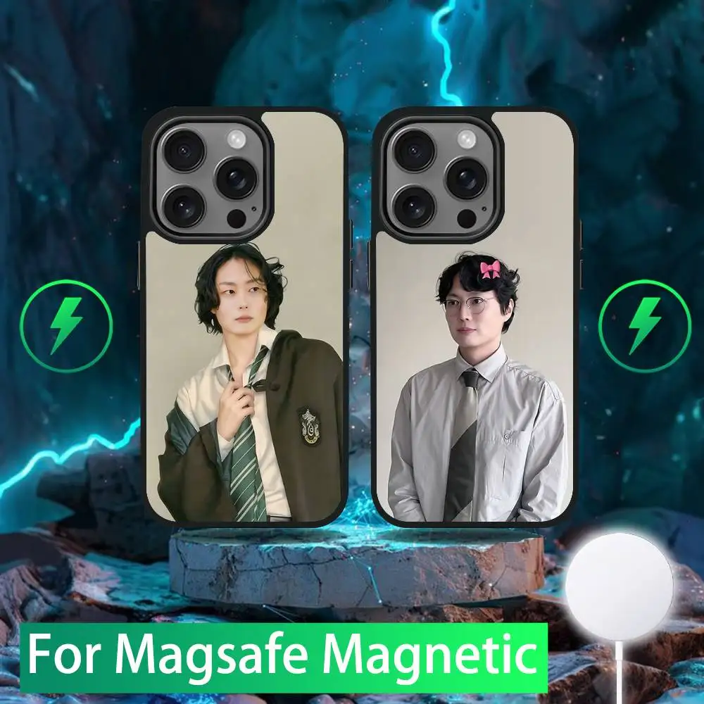 

R-Roh J-Jaewon Actor Phone Case For iPhone 16,15,14,13,12,11,Pro,Max,Plus,Mini,SE New Magsafe Magnetic Wireless Charging