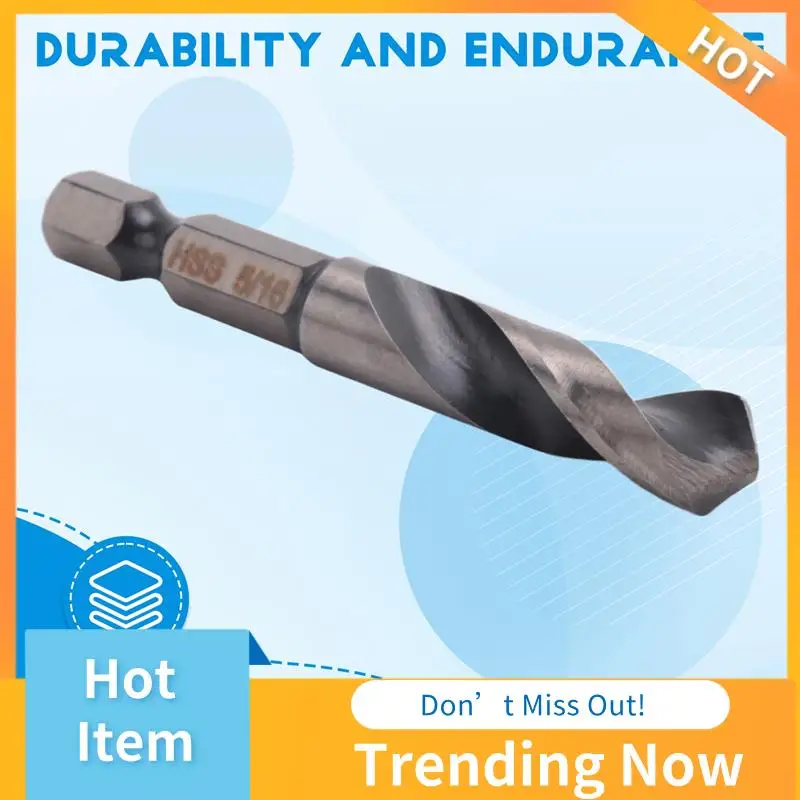 

CMHI-5Piece Stubby Drill Bit Set Right Angle Drill Bit Set For Metal M2 Short Length Drill Bit Steel For Quick Change Chuck