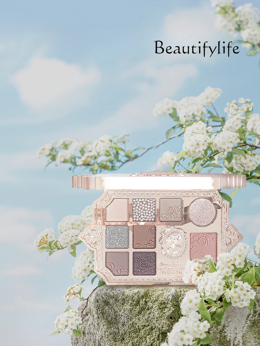 Advanced sense mature eyeshadow exquisite simple earth color niche integrated makeup plate