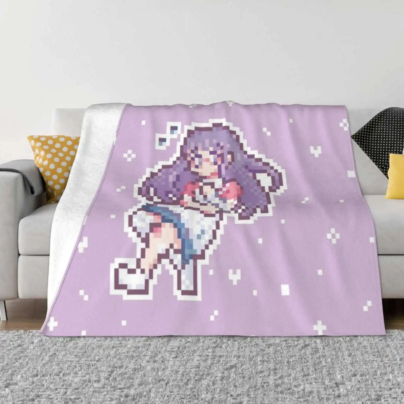 Mikan Tsumiki Fashion Soft Warm Throw Blanket Sdr2 Super Danganronpa 2 Mikan Tsumiki Ultimate Nurse Kawaii Sprite Cute