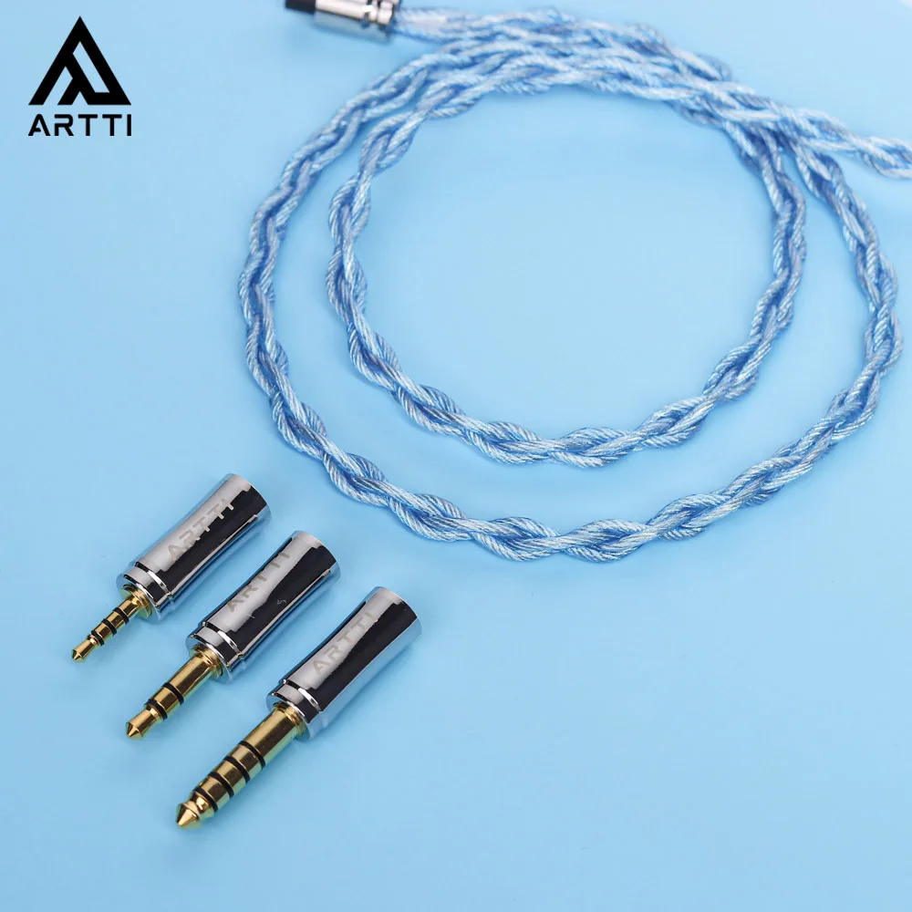 

ARTTI NOVA A2 Earphone Cable 2.5/3.5/4.4mm 3in1 Plug 4 Cores 280 Strands Silver-plated 7N OCC Copper 2pin/MMCX/QDC Earbuds Cable