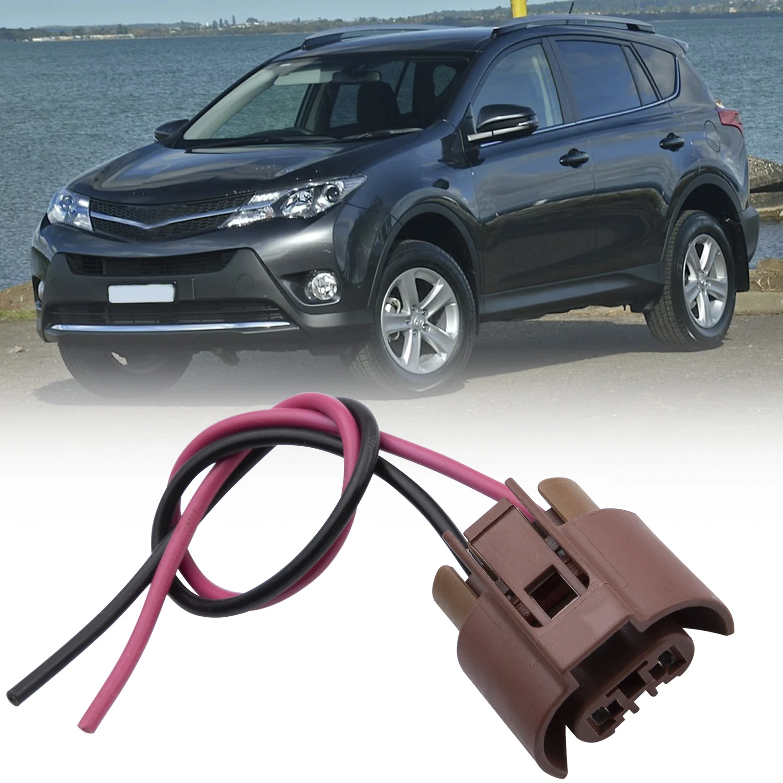 

2PC For Toyota Auris Headlight Bulb Socket HIR2 Wiring Connector Plug Adapter 9012 9005 OE # 9098011659 Car Accessories