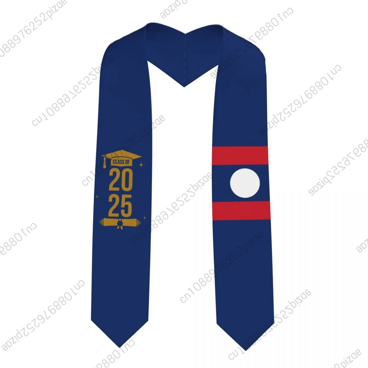 

Новый флаг Лаоса, класс 2025, 183*13 см, выпускной палантин, шарф с поясом для международных студентов, гордый