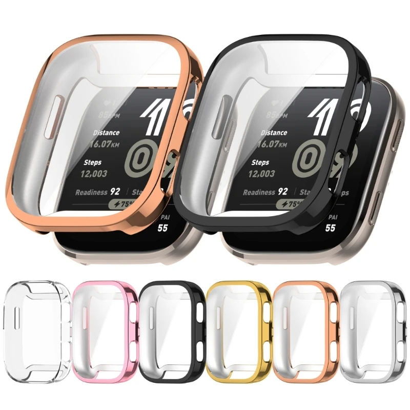 Capa protetora para amazfit bip 6 completo tpu protetor de tela quadro para amazfit bip6 bip 6 capa escudo acessórios