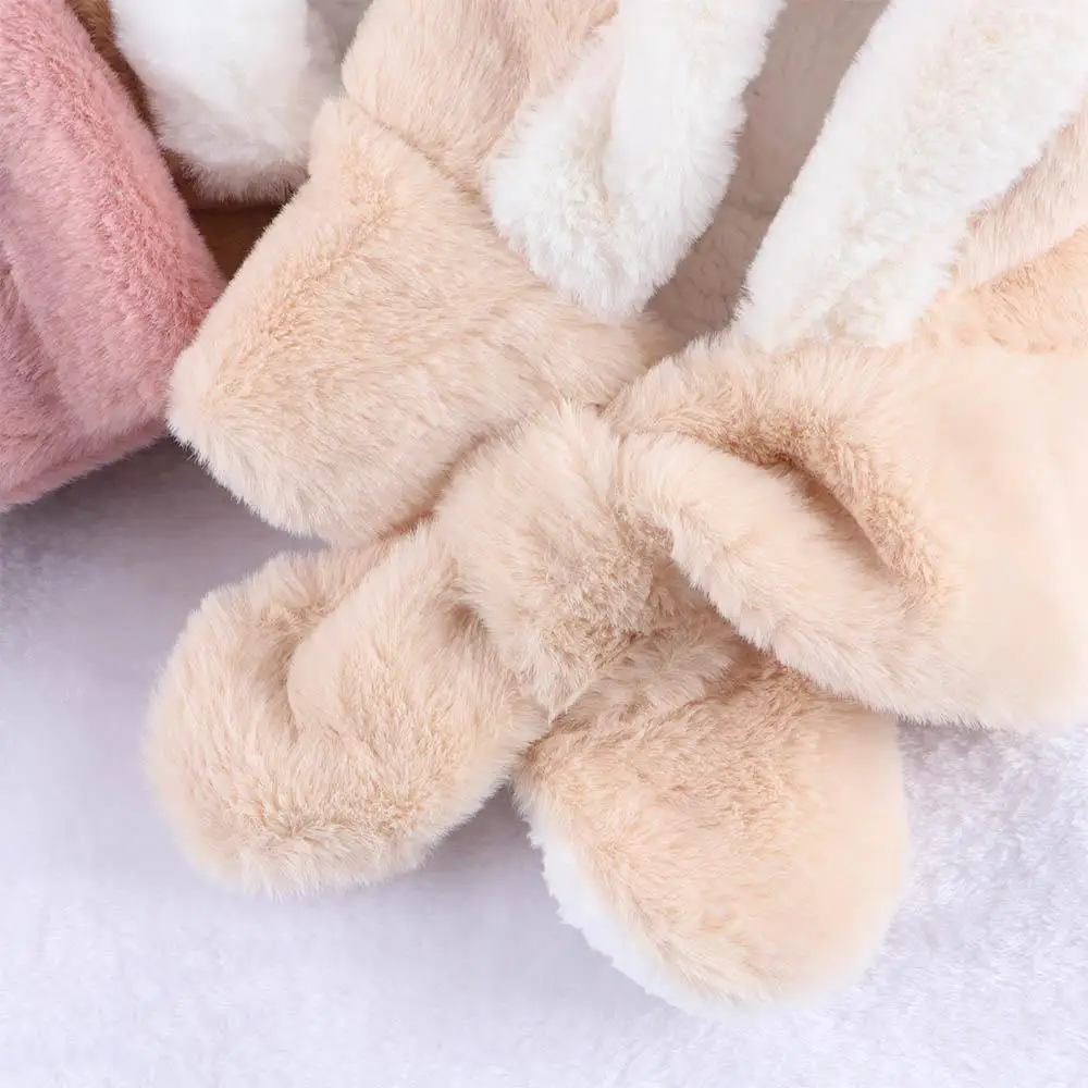 

Модная зимняя кашемировая шапка-шарф для детей с защитой ушей, однотонная, в корейском стиле, рождественская