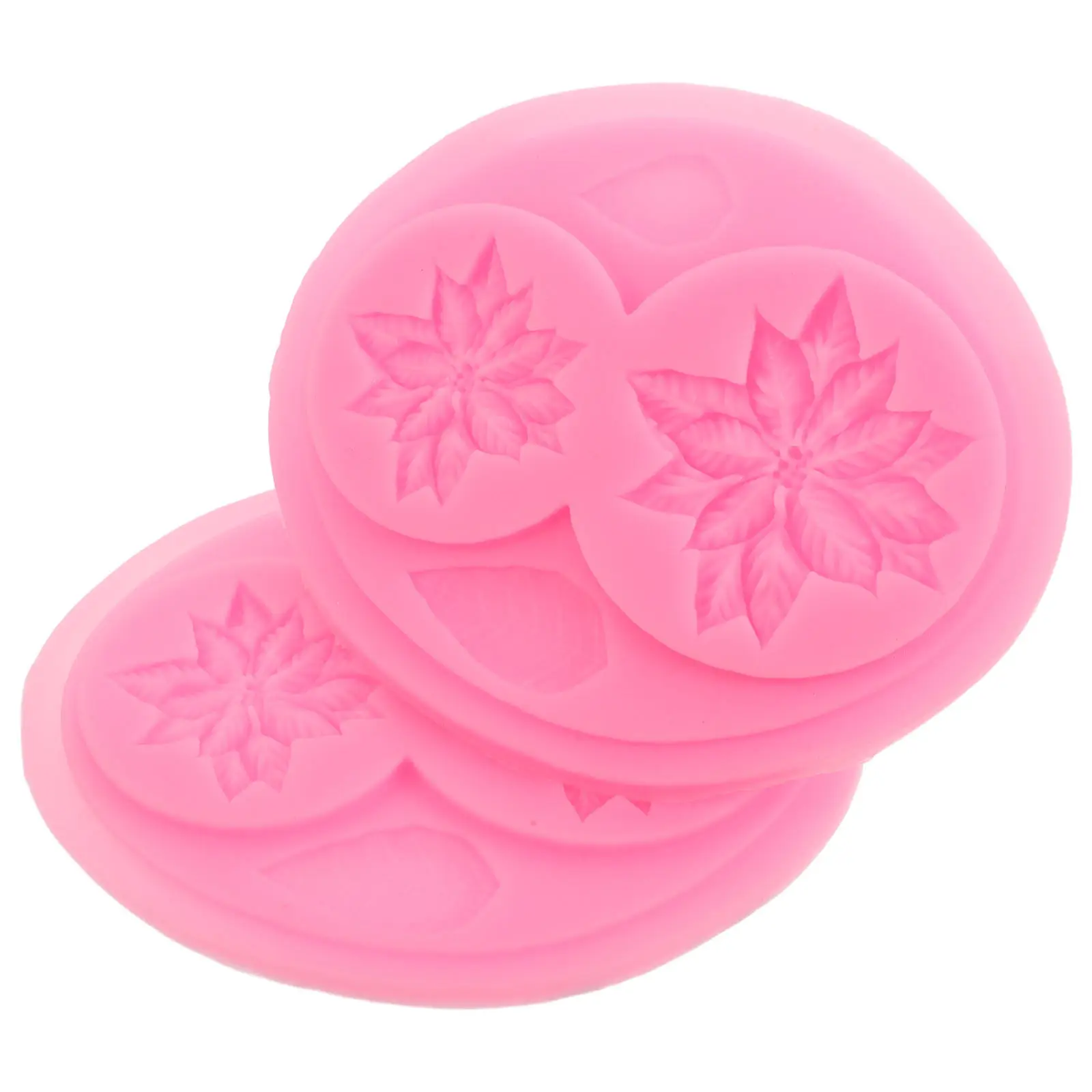 2Pcs Floral Silicone Molds for Cake Decorating Chocolate Fondant Dessert Molding Baking Freezing Resin Soap Making view 3