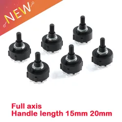 2Pcs RS26 1 2 3 4 Pole Position 12/6/4/3 Selectable Band Rotary Channel Selector Switch Single Deck Rotary Switch Band