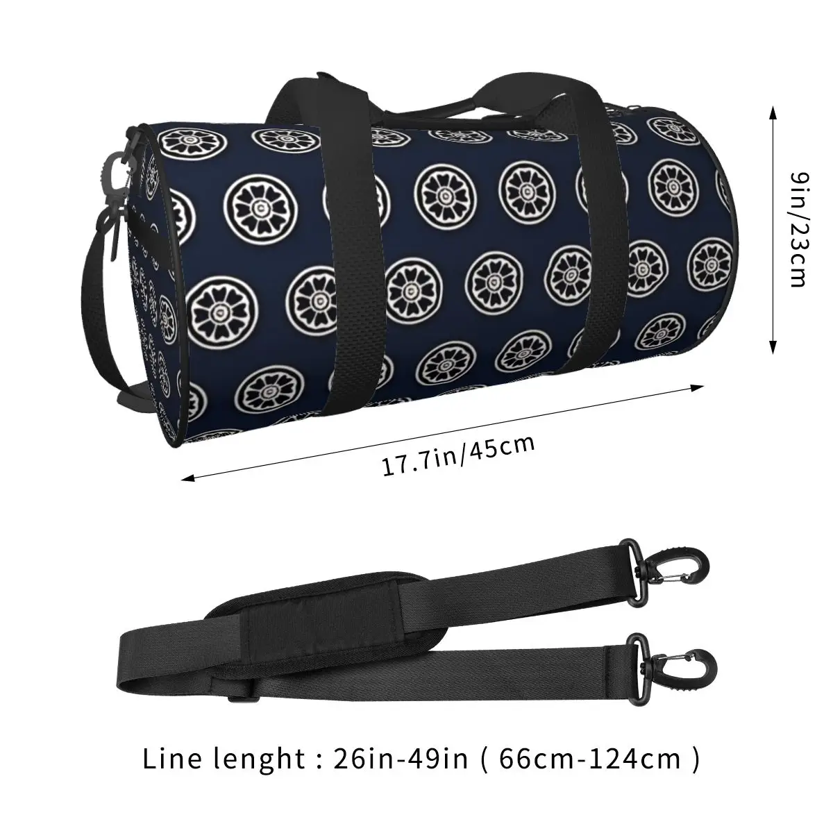 Gym Bag White Lotus Sports Bag with Shoes A-Avatars Couple Oxford Custom Handbag Novelty Training Fitness Bag