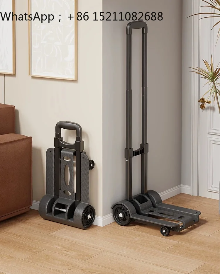 LLY household portable trolley foldable luggage truck shopping for express delivery trolley