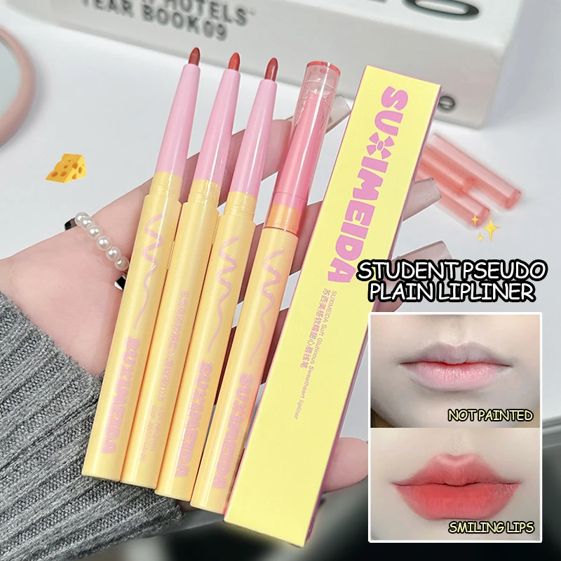 Mooie Zoete Doggie Lip Liner Fluwelen Matte Parelmoer Lippenstift Overzicht Volledige Lippen Cappuvini Naakt Lip Potlood Contouring Cosmetica