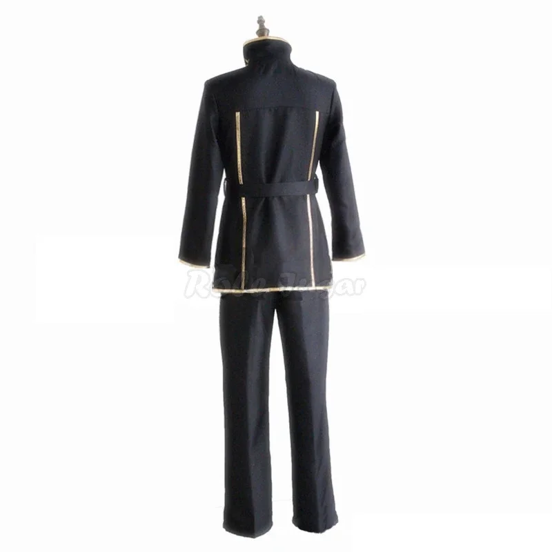 CODE GEASS Lelouch of the Rebellion Cosplay Costume, Anime Outfits, Halloween Party, Coat, Pant, Belt, Lamperouge, Men, 3Pcs