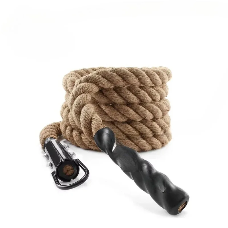Power Training Rock Climbing Advanced Rope 38/50mm X7/12/15/20 meters Hook Hemp Extreme Rock Climbing Training Rope