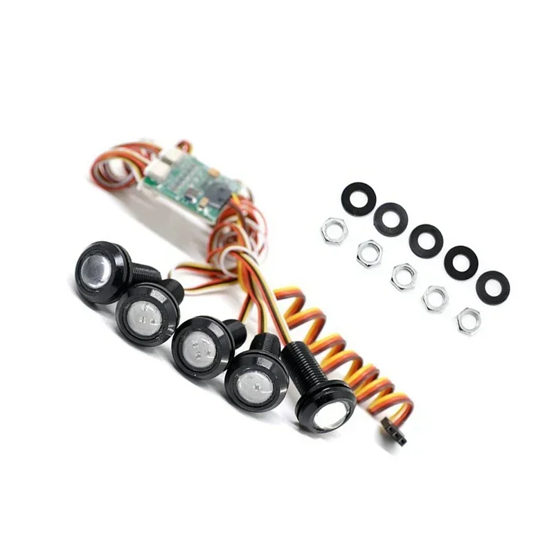 Zestaw świateł RC z 10 trybami dla Tras Slash 4X4 VXL 2WD 1/10 Truck Car Upgrades Parts