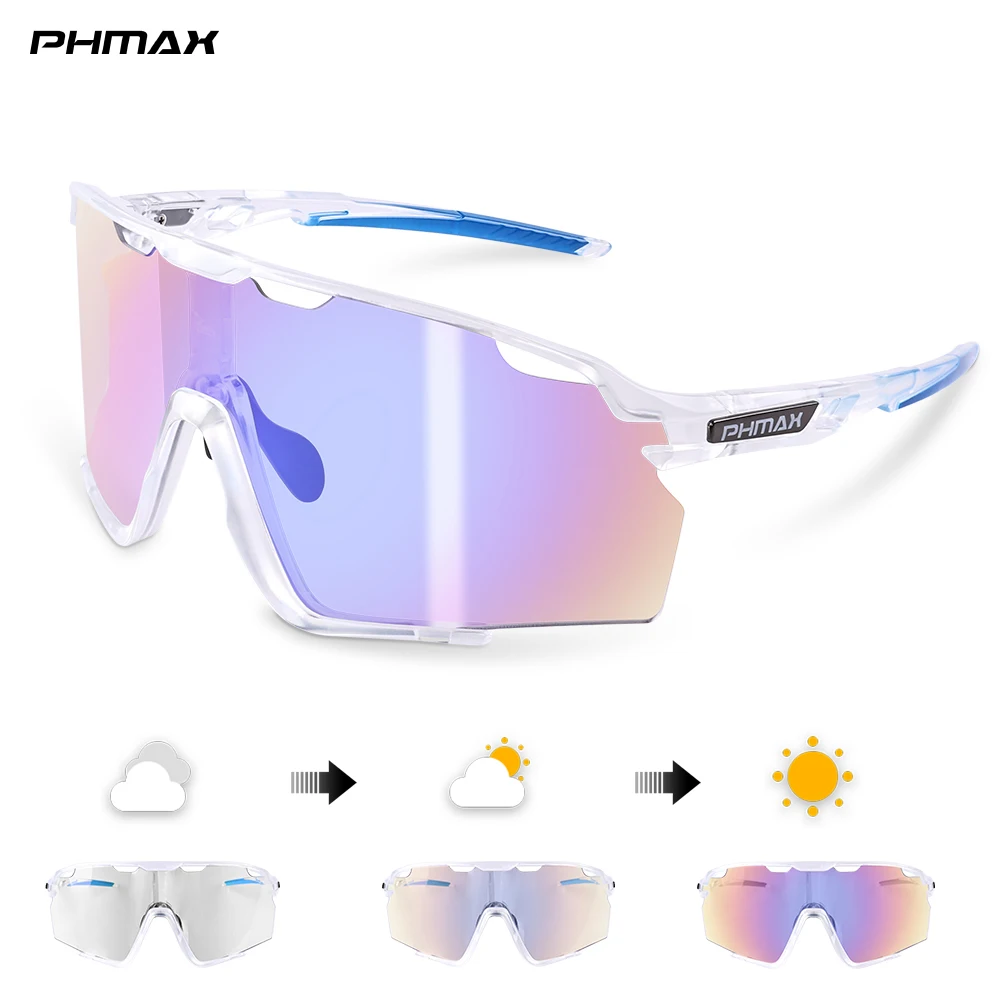 PHMAX Farbe Photochrome Radfahren Gläser UV Schutz Outdoor Bergsteigen Angeln Sport Sonnenbrille Männer Frauen mode Glasse