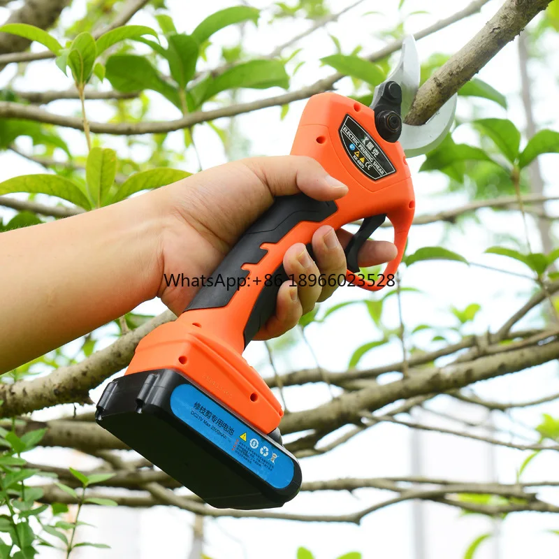 Electric Scissors For Household Garden Pruning Cutter Battery Metal Pruner Scissors Powered Trees Electric Pruning Shears