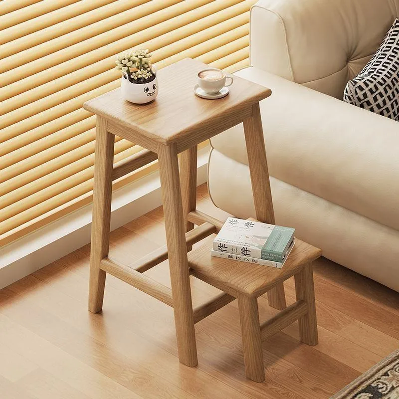 Solid wood ladder stool ladder, stool high bench multi-functional simple climbing chair