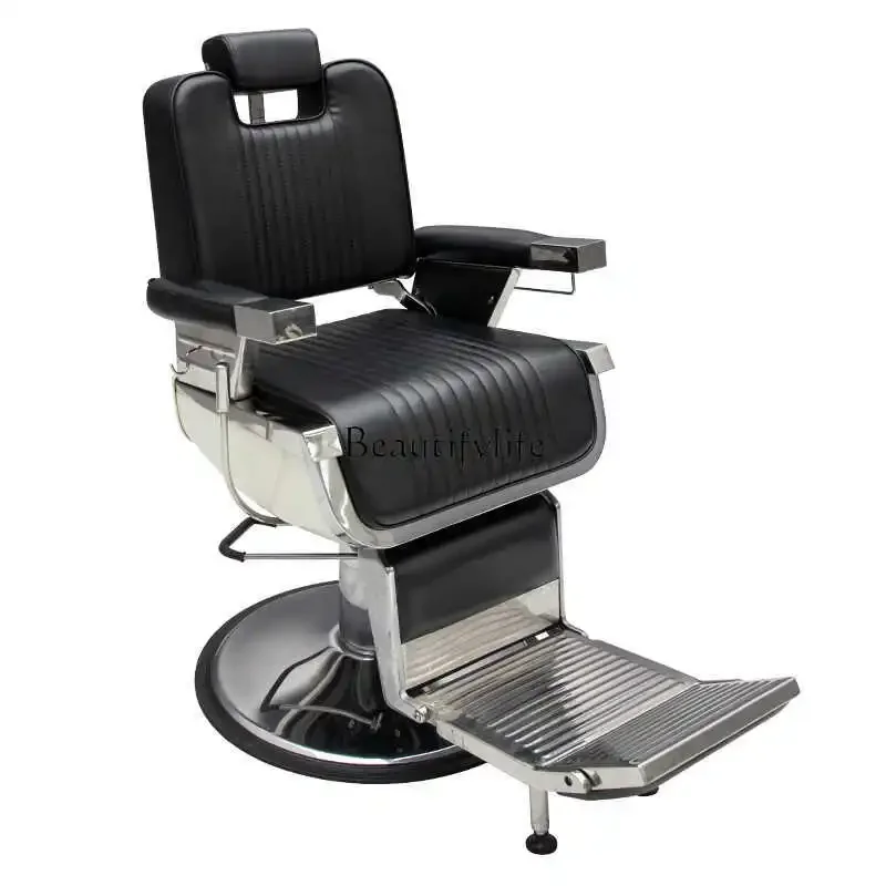 

Barber Shop Chair Can Be Put down Retro Shaving Face Shaving Hot Dyeing Hair Cutting Chair