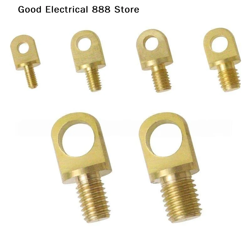 【G】Copper Lifting Ring Eye Bolt M3 M4 M5 M6 M8 Brass Ear Screw For Wire Rope Plant Light Drone Suspension DIY Hardware