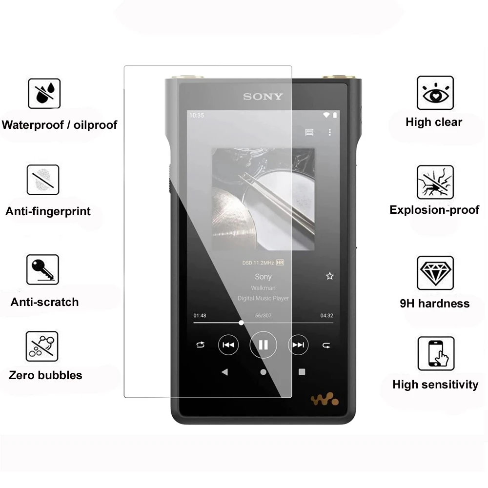For Sony Walkman NW-WM1AM2 WM1AM2 NW-WM1ZM2 WM1ZM2 Tempered Glass Screen Protector Film Cover