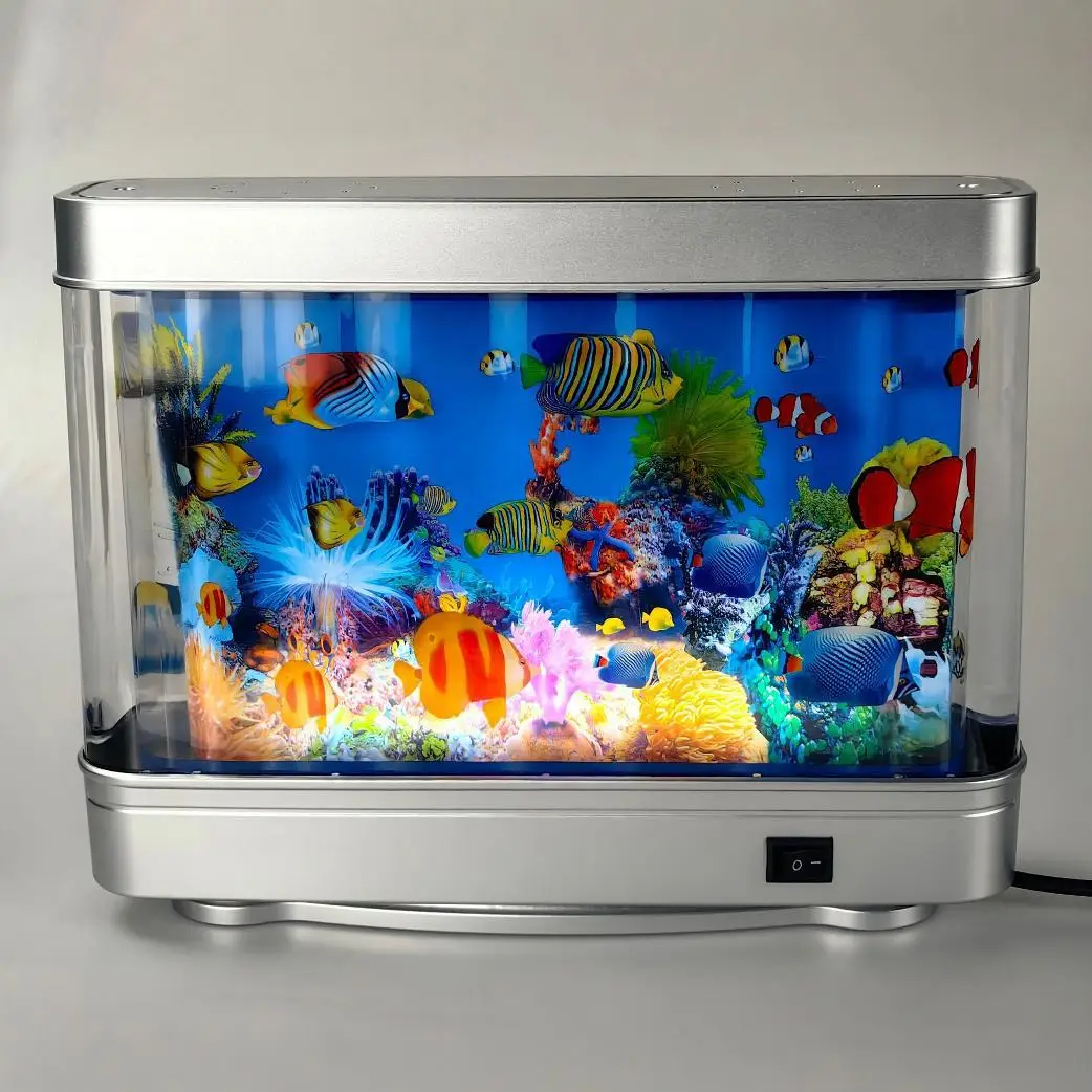 

Ornamental fish simulation lamp, aquarium lamp, LED seascape lamp, desktop home night decoration small table lamp