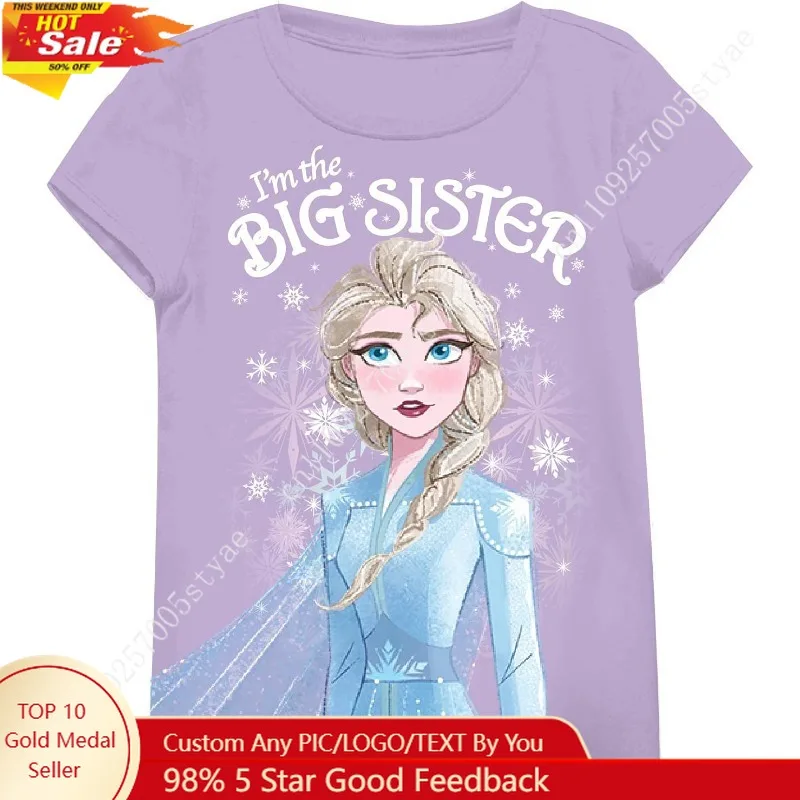 

Disney Frozen Elsa I'm The Big Sister Kids Girls Youth T-Shirt