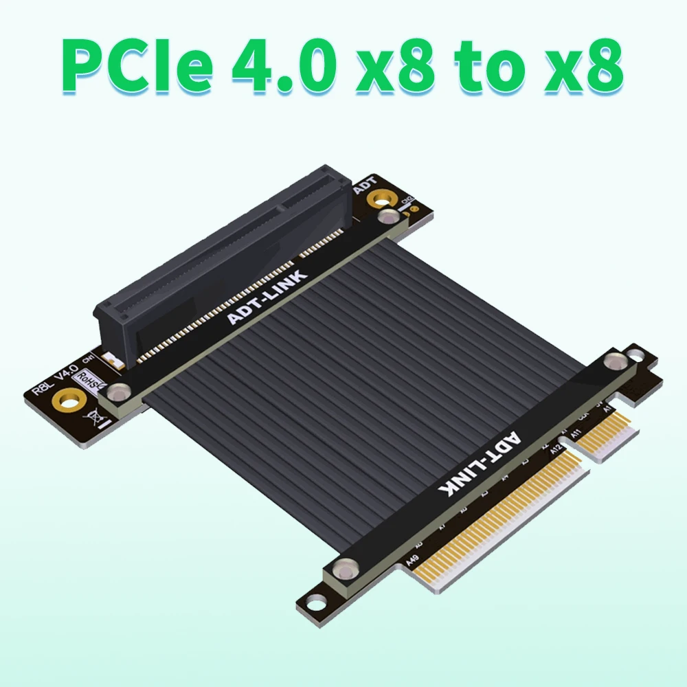 

PCI-E 4.0 ADT-Link PCIe 4.0 PCI-E Extension Cable Adapter X8 Support Network Card Hard Disk Video Card