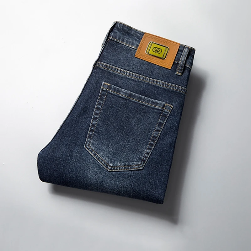 Jeans Herren Frühling und Herbst neue Mode Klassiker Business Casual All-Match schlanke gerade lange Hosen