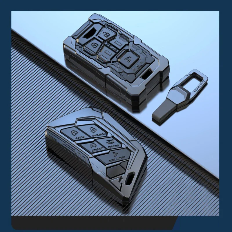 

Zinc Alloy Car Key Cover Case For Cadillac Escalade CTS XTS ATS ATS-L XLS SRX 2015 4/5/6 Button 28T CTS-V XT5 CT6 Accessories