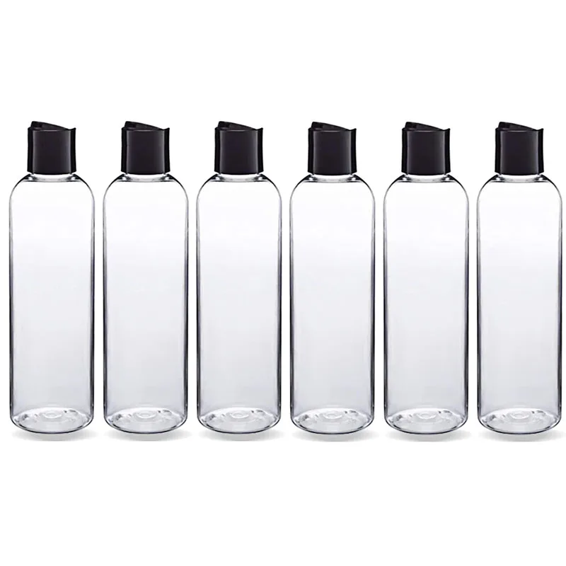 30pcs 30-100ml Clear Plastic Bottles Disc Top Caps Refillable Travel Lotion Bottles for Shampoo Body Wash Creams Soap Containers