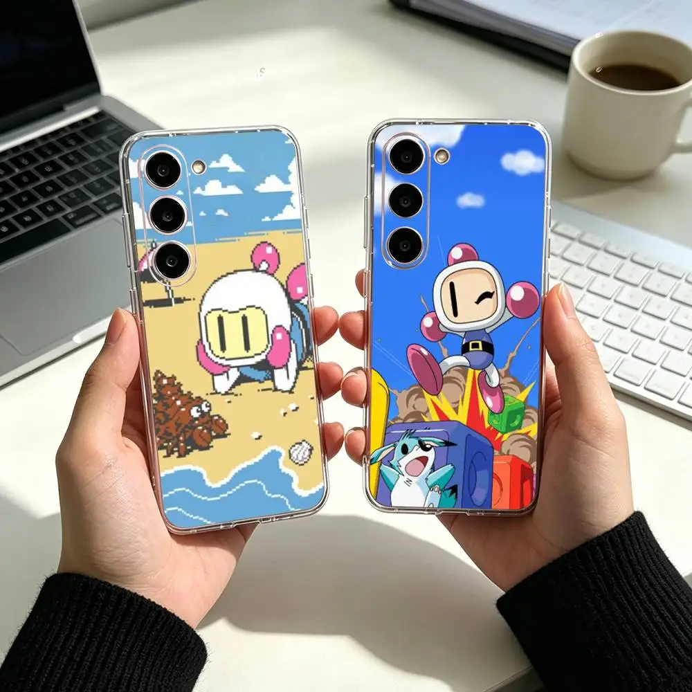 B-Bomberman Game   Phone Case For Samsung A05 A54 A34 A24 A14 Cover Transparent Silicone Phone Cover